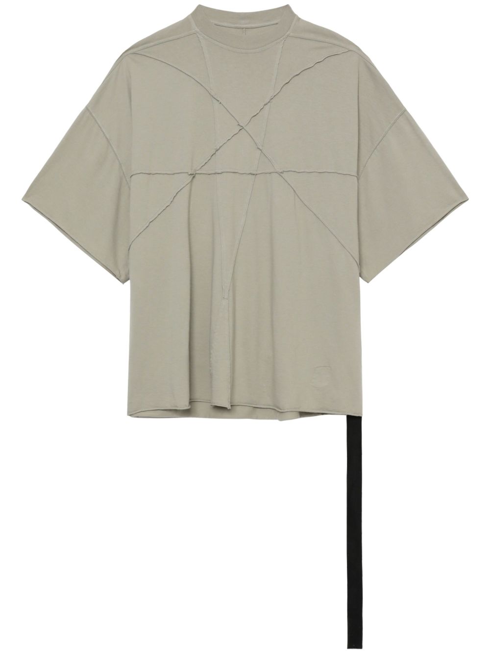 Rick Owens DRKSHDW 饰带细节棉T恤 - 中性色