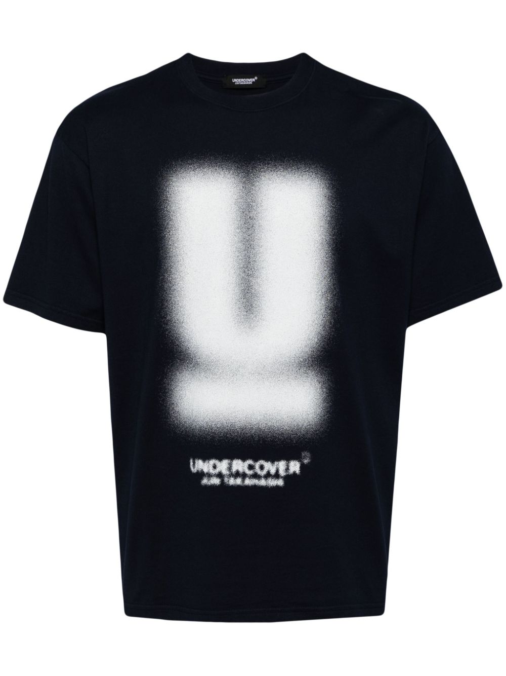 Undercover logo印花T恤 - 蓝色