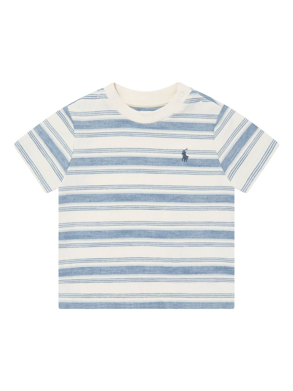 POLO RALPH LAUREN KIDS 条纹印花T恤 - 蓝色