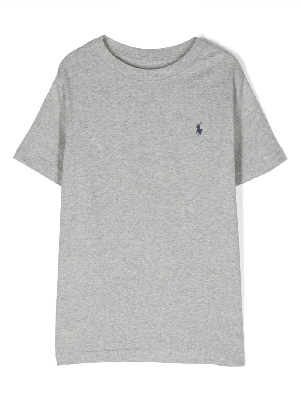 POLO RALPH LAUREN KIDS logo刺绣棉T恤 - 灰色