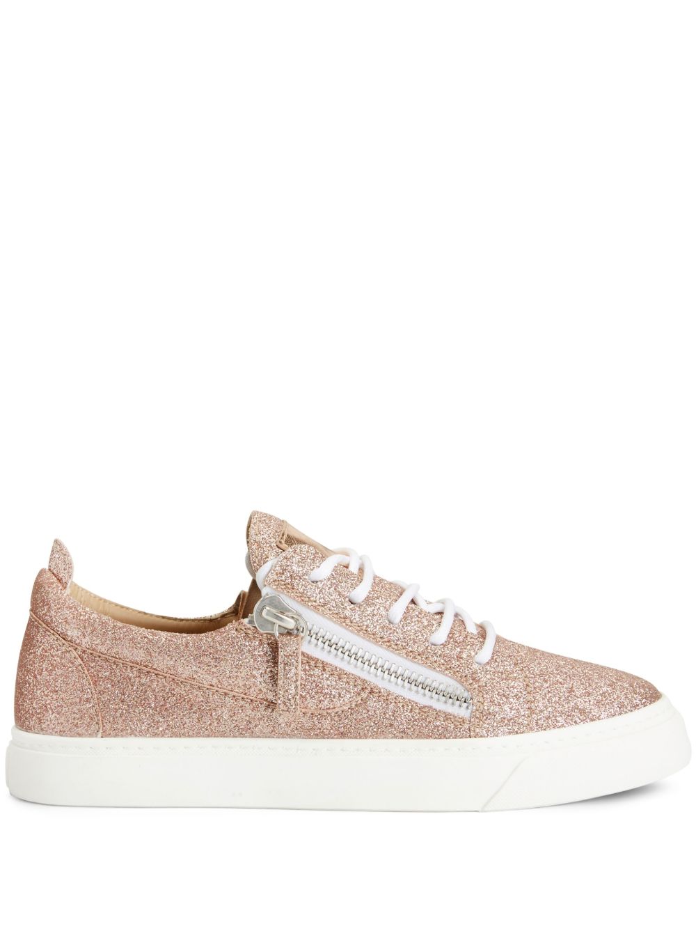 Giuseppe Zanotti Nicki 亮片金葱设计板鞋 - 粉色