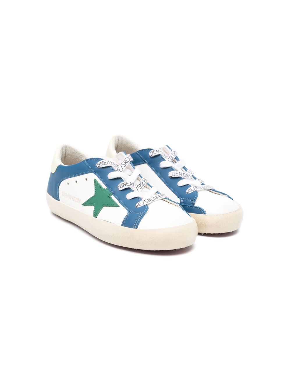 Golden Goose Kids x Bonpoint 拼色运动鞋 - 蓝色