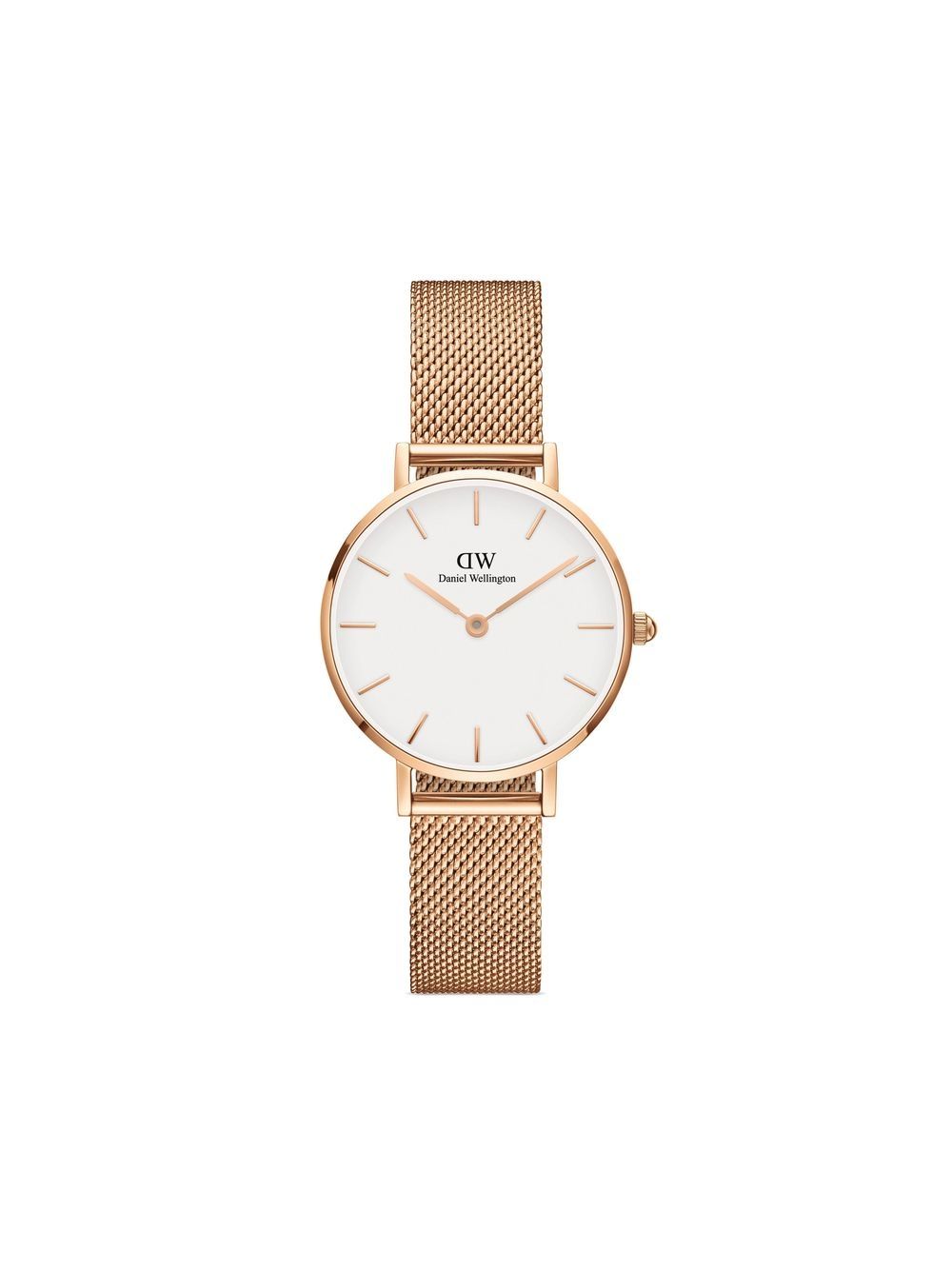 Daniel Wellington Petite Melrose 玫瑰金腕表 - 白色
