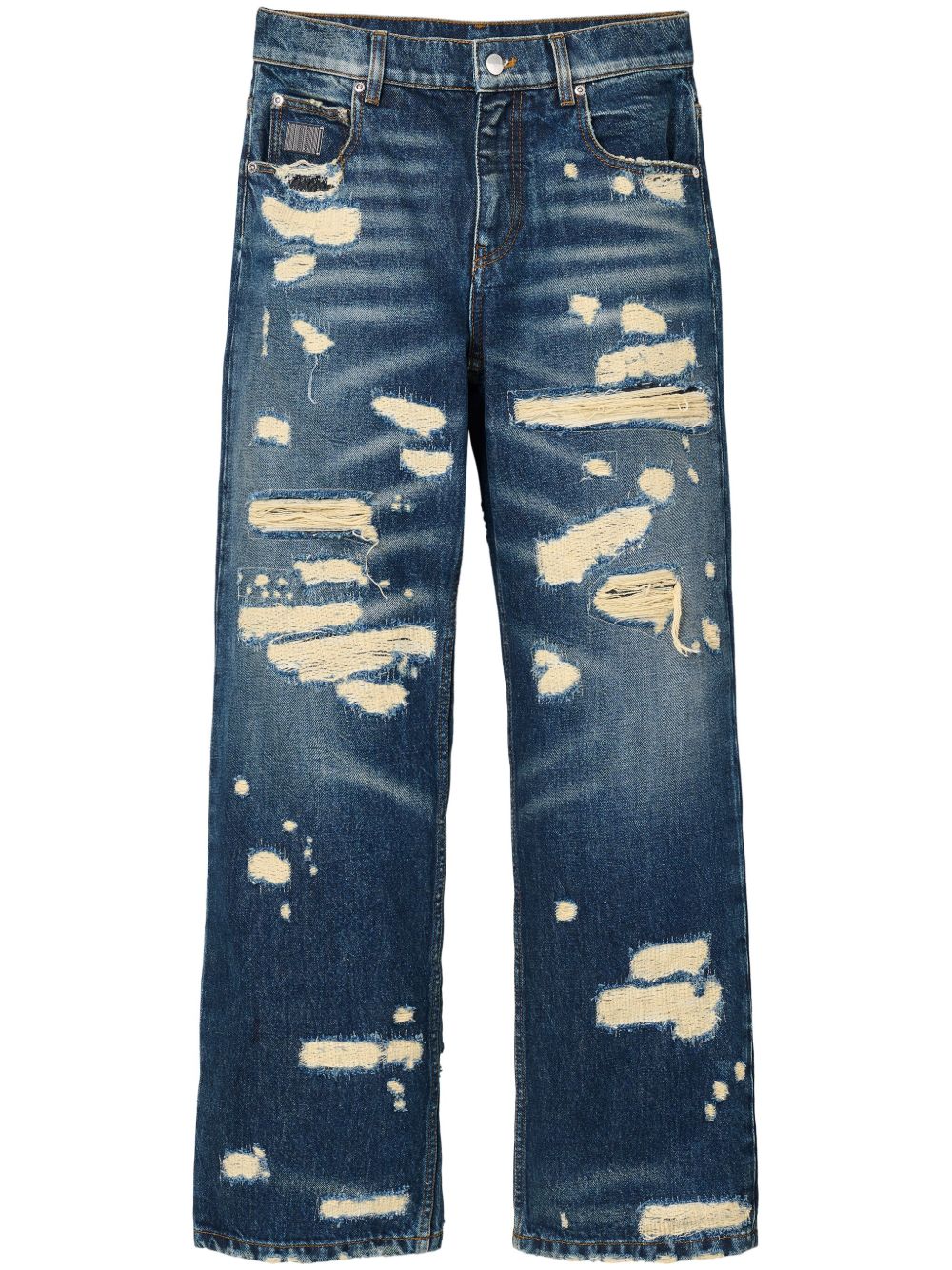 Marc Jacobs 仿旧直筒牛仔裤 - 蓝色