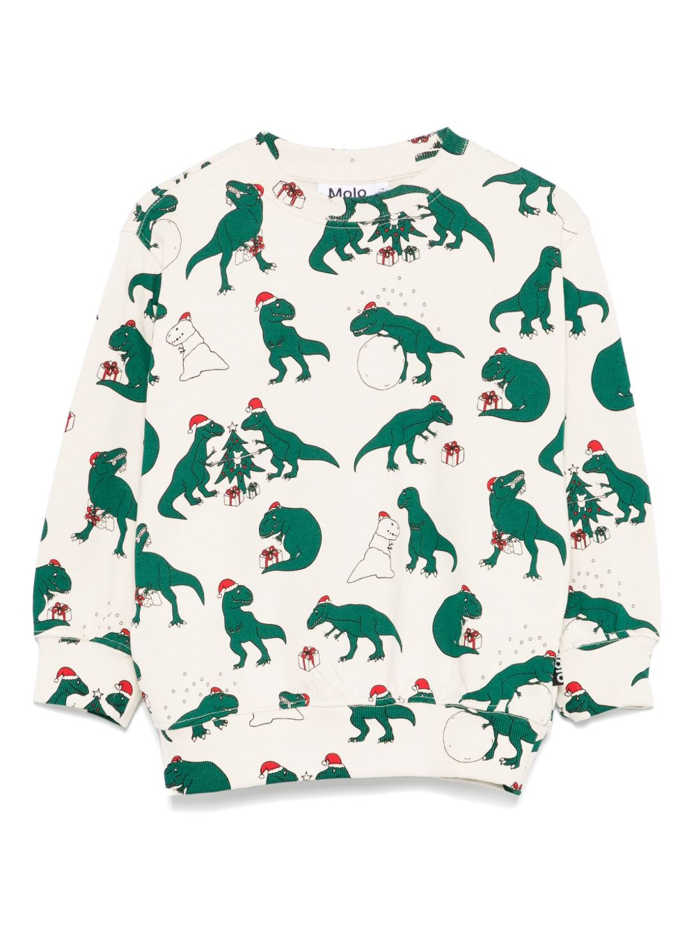 Molo Festive Dinos 印花卫衣 - 中性色