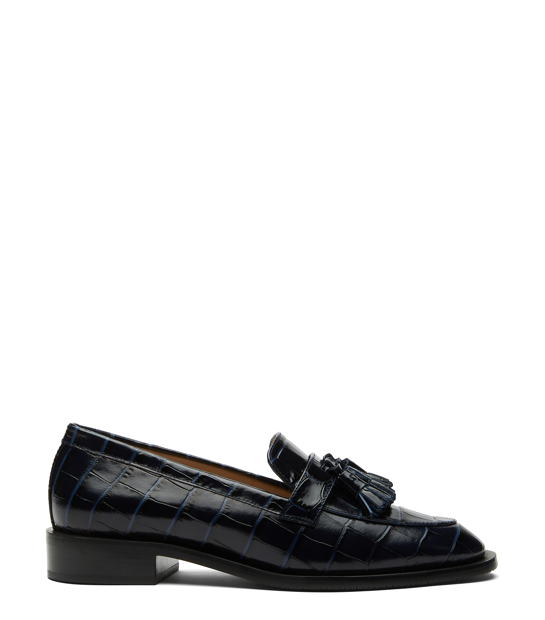 Stuart Weitzman Sutton Loafer - Woman Flats And Loafers Indigo 37