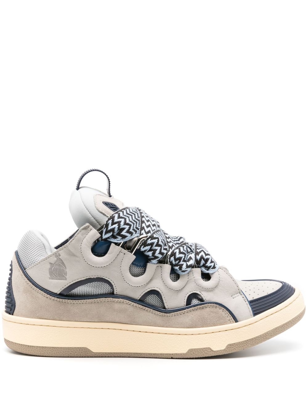 Lanvin Curb 系带运动鞋 - 灰色