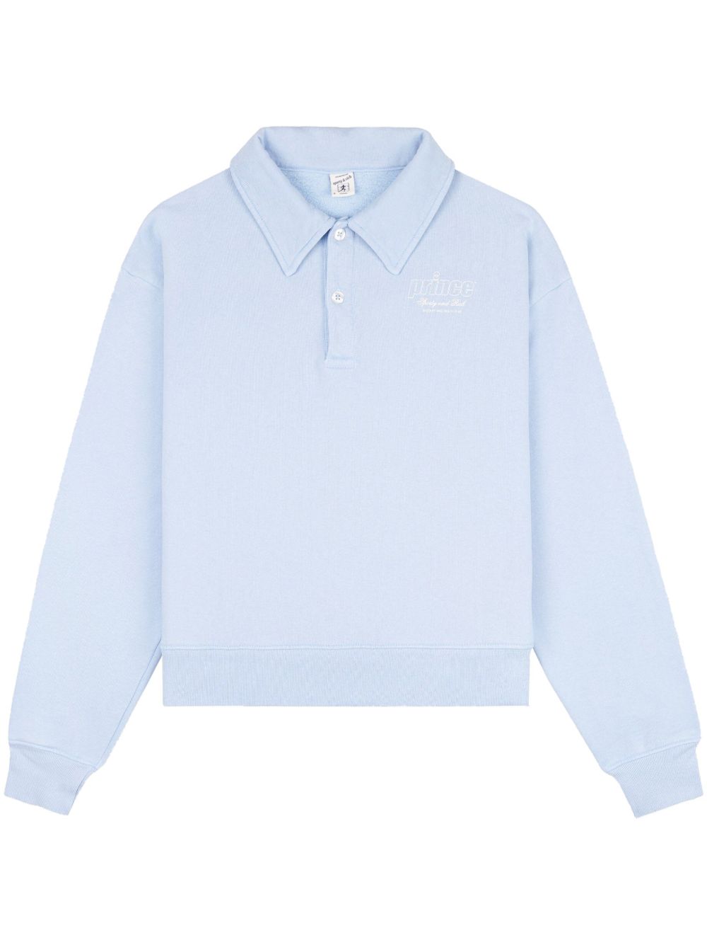Sporty & Rich Prince Health logo印花polo衫 - 蓝色