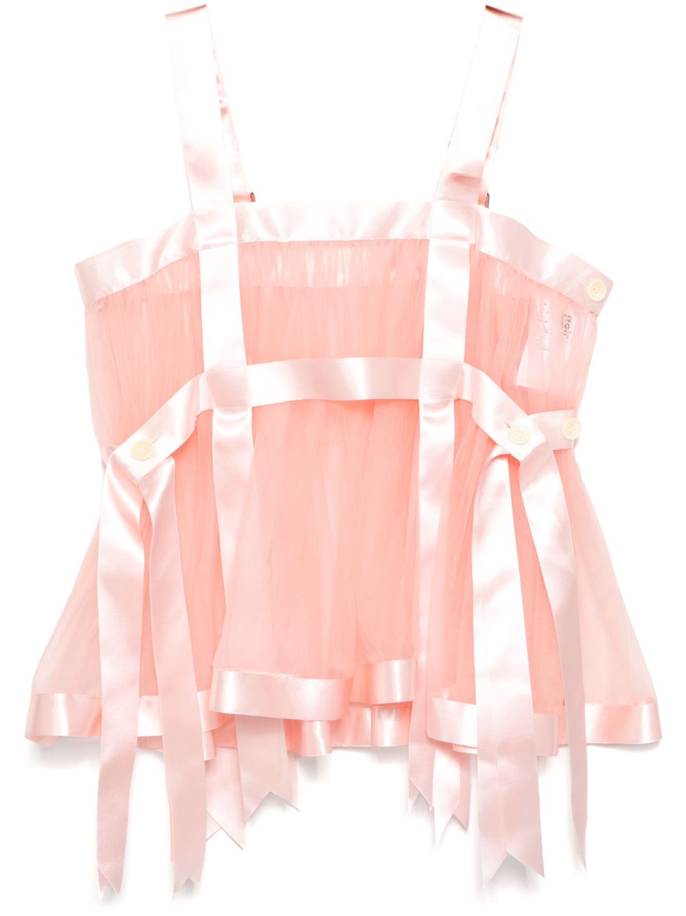 Noir Kei Ninomiya 围裙式马甲 - 粉色