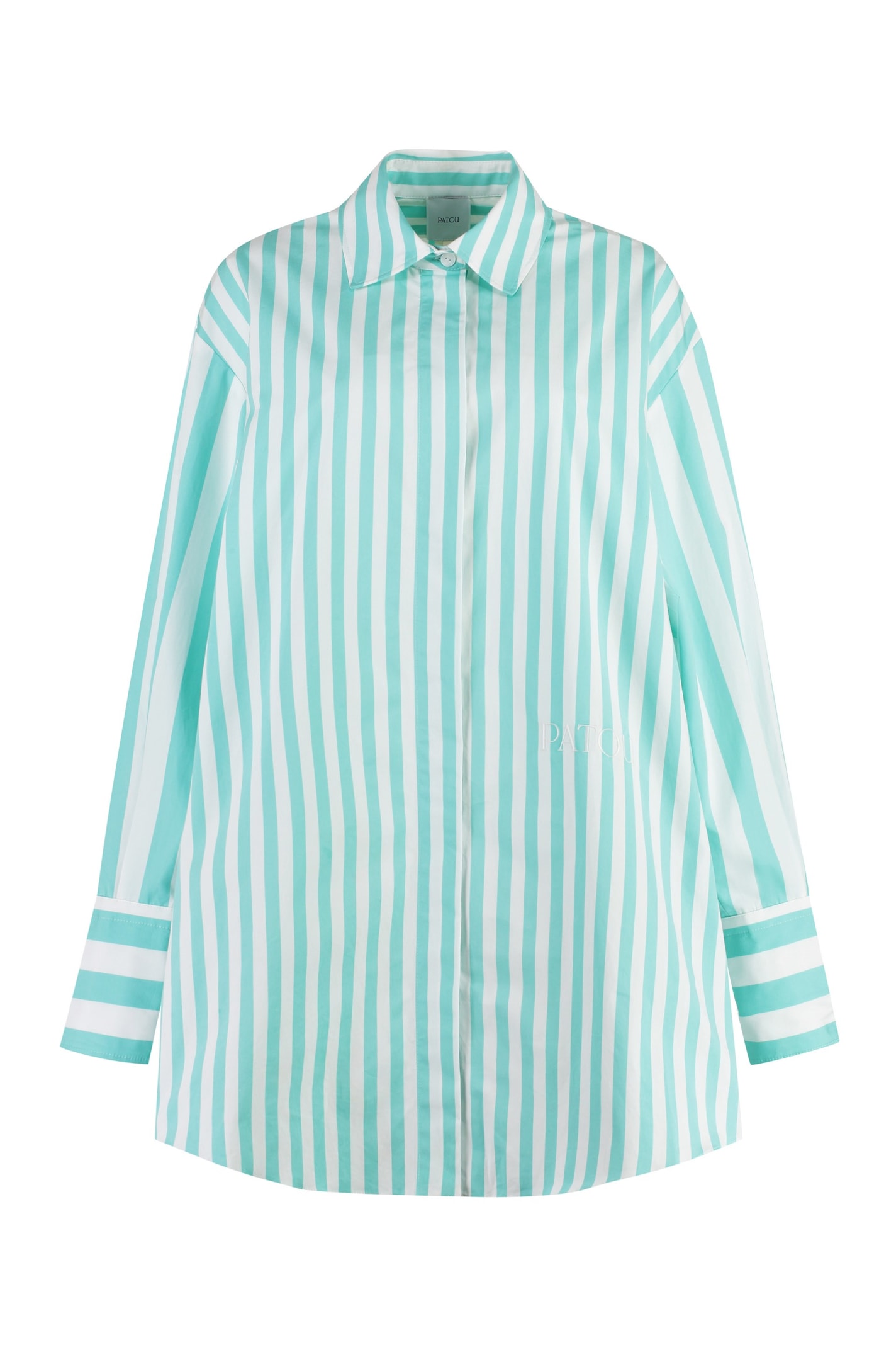 Patou Striped Cotton Shirtdress