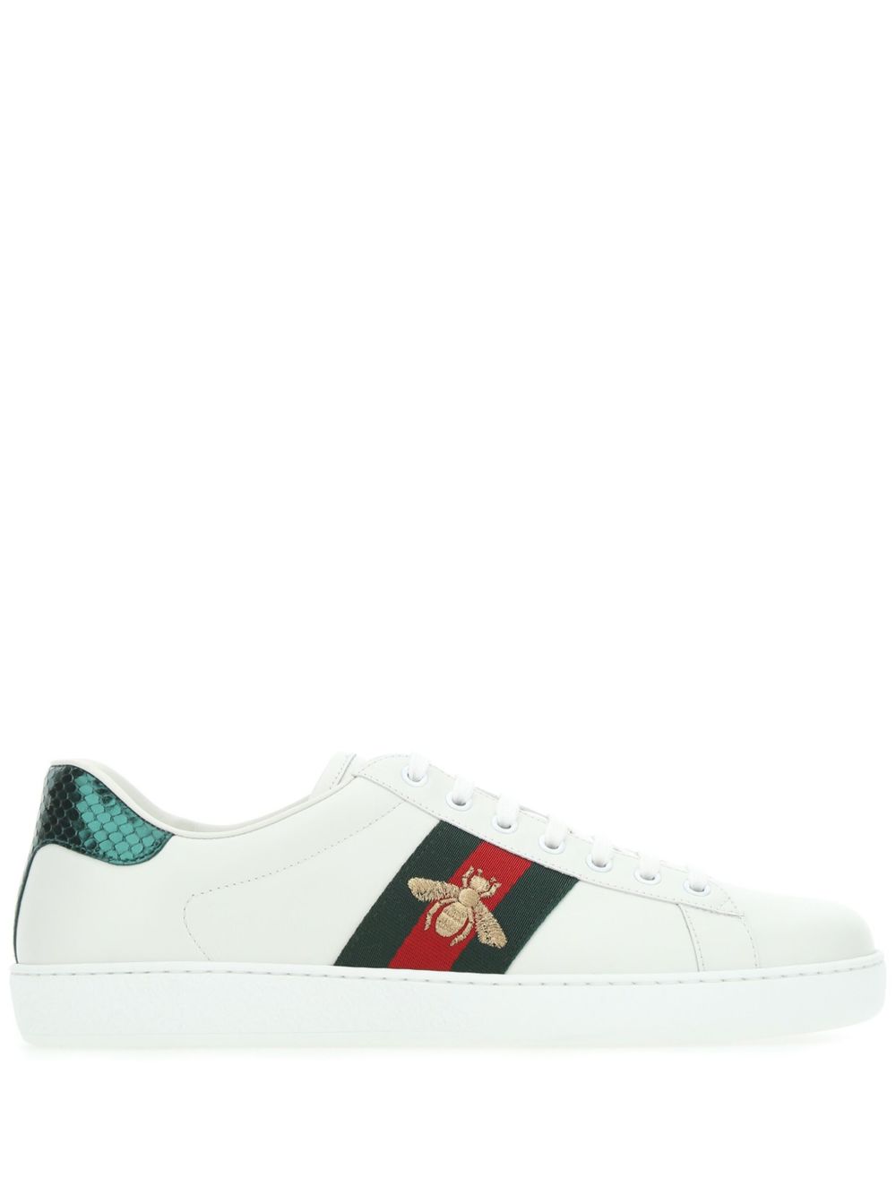 Gucci Ace Web 边饰运动鞋 - 白色