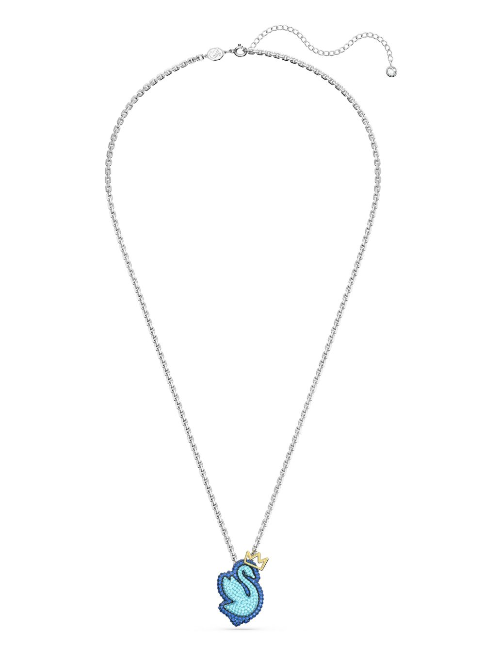 Swarovski Pop Swan 晶饰项链 - 银色