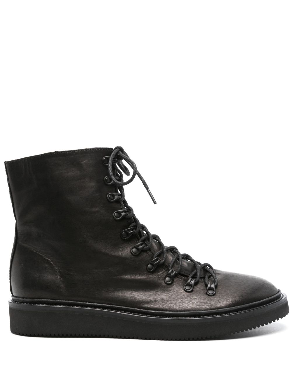 Yohji Yamamoto Horse Grain 靴子 - 黑色