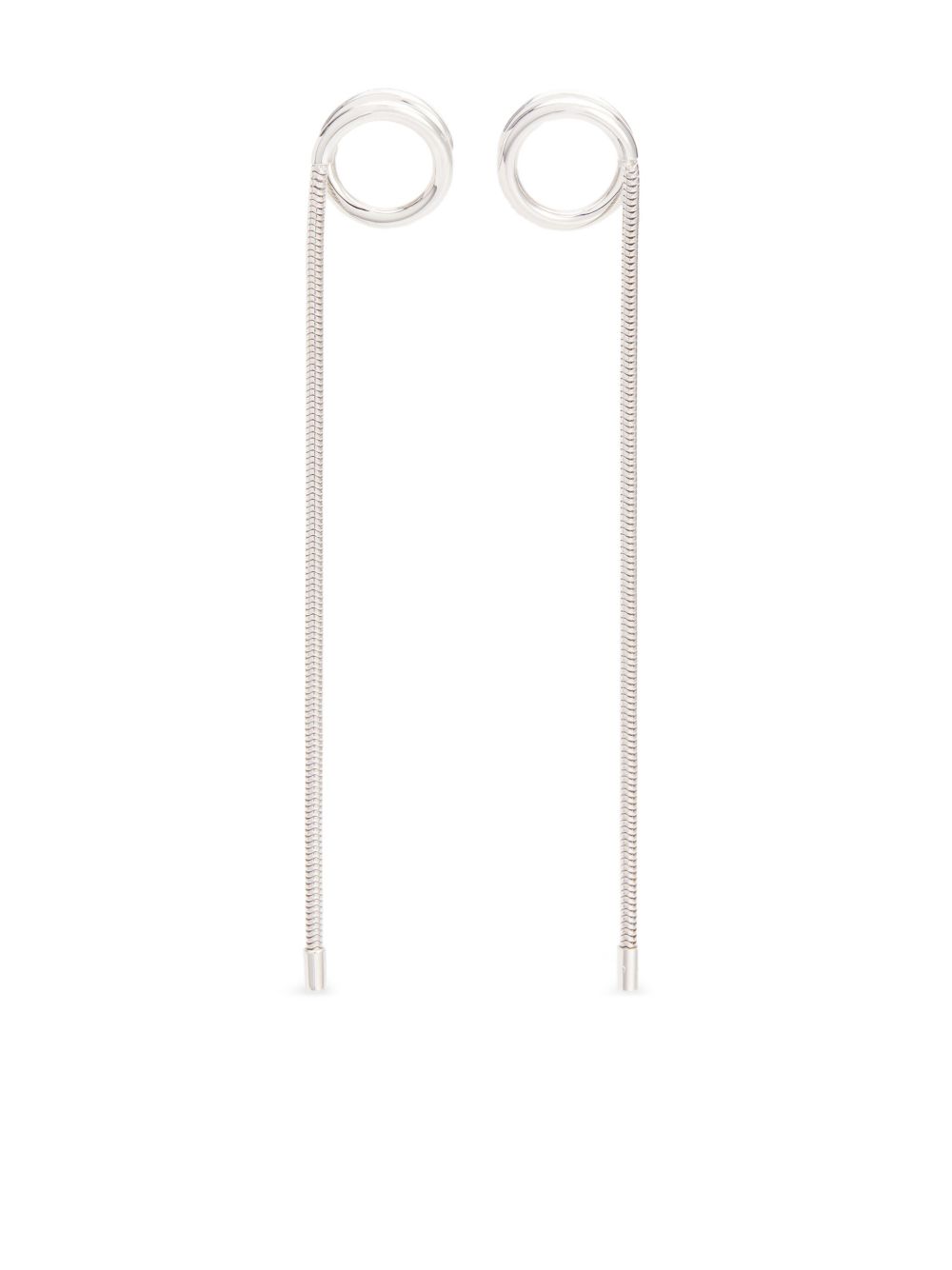 Courrèges Holy Chained 吊饰耳环 - 银色