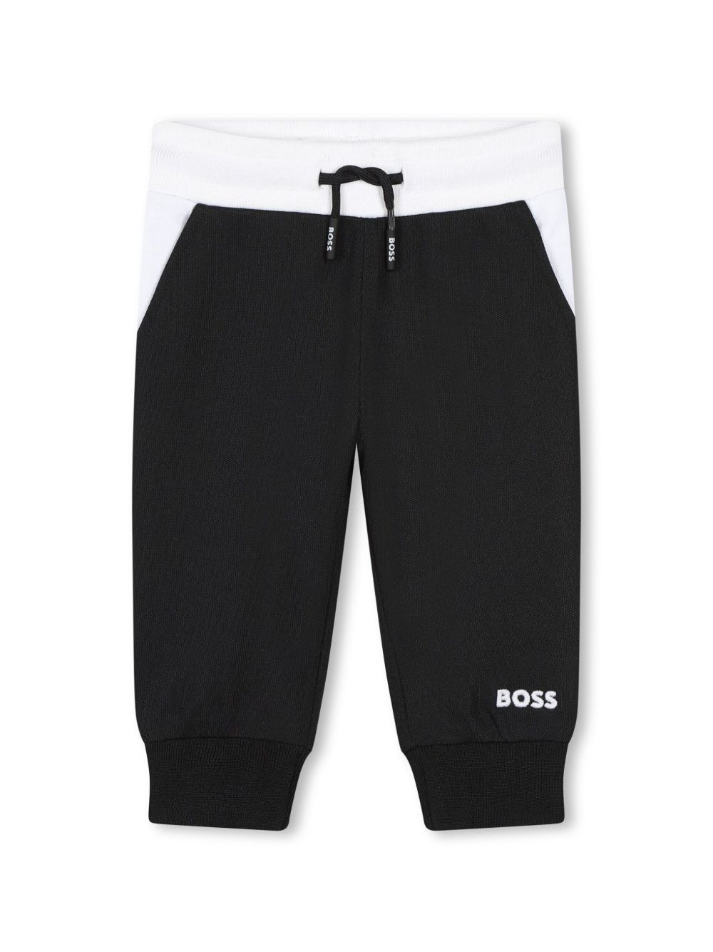 BOSS Kidswear 条纹运动套装 - 黑色