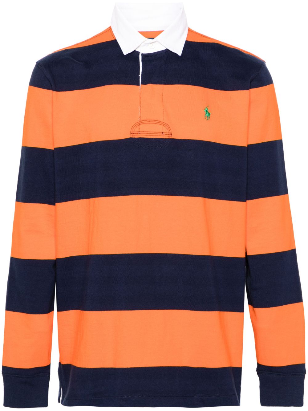 Polo Ralph Lauren Rugby 条纹polo衫 - 蓝色