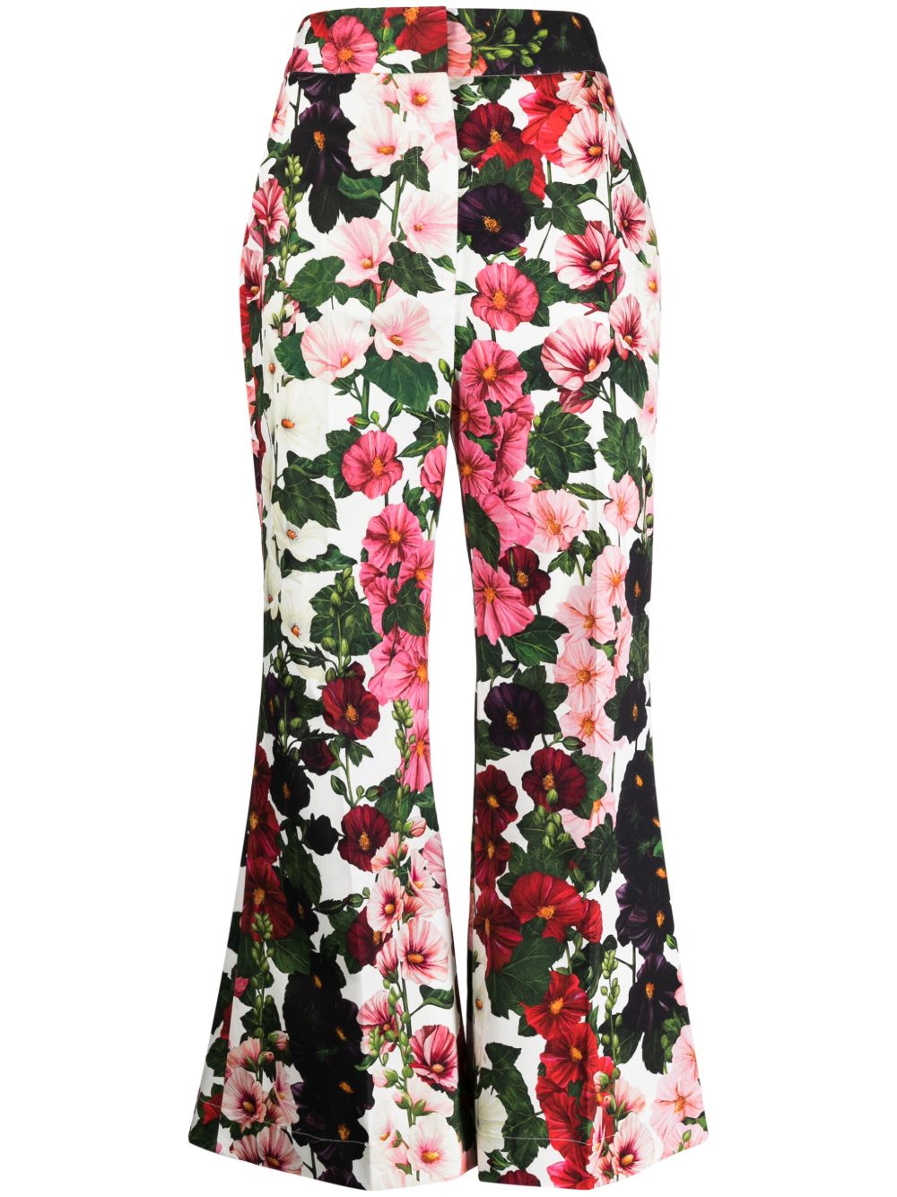 Oscar de la Renta Hollyhock 露踝喇叭裤 - 彩色