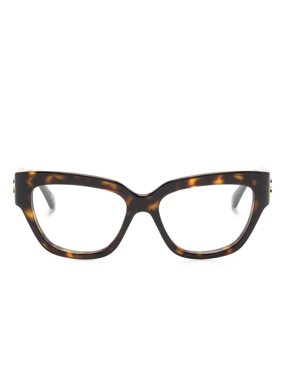 Balenciaga Eyewear 方框眼镜 - 褐色