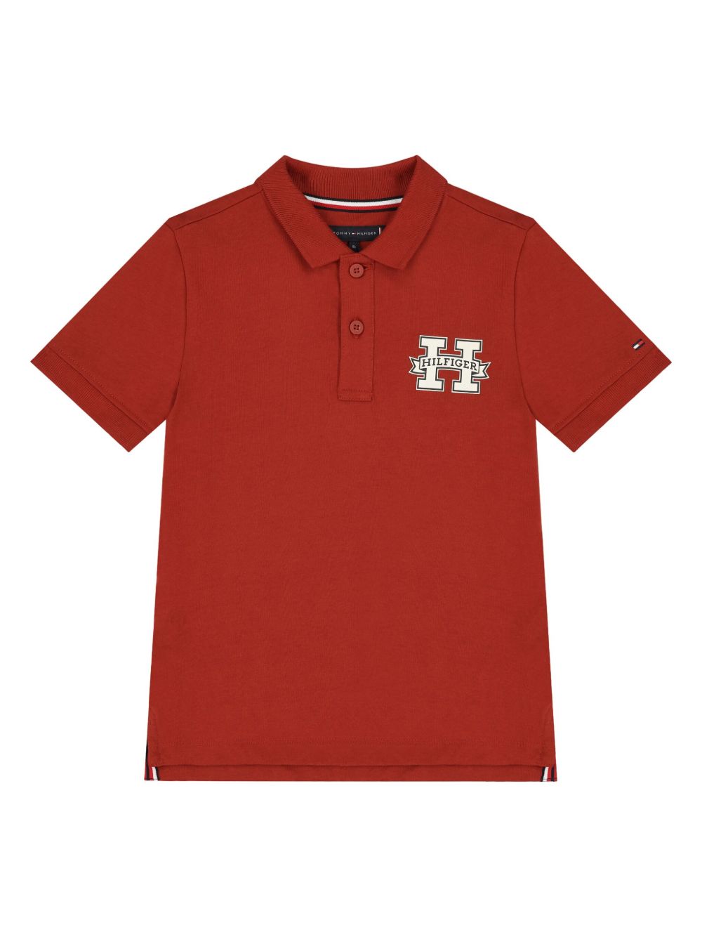Tommy Hilfiger Junior logo polo衫 - 红色