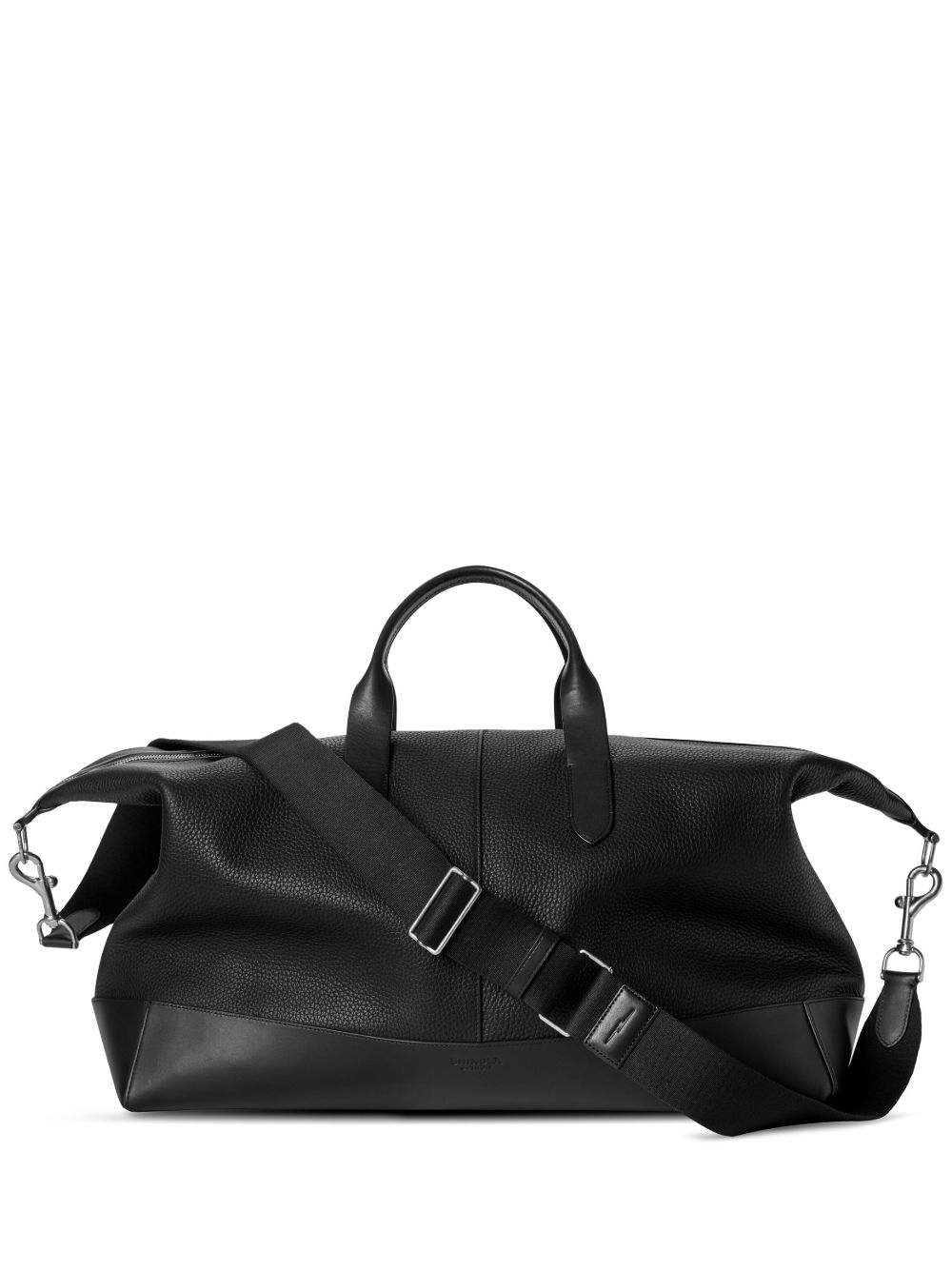 Shinola Canfield Classic 纹理皮质旅行包 - 黑色