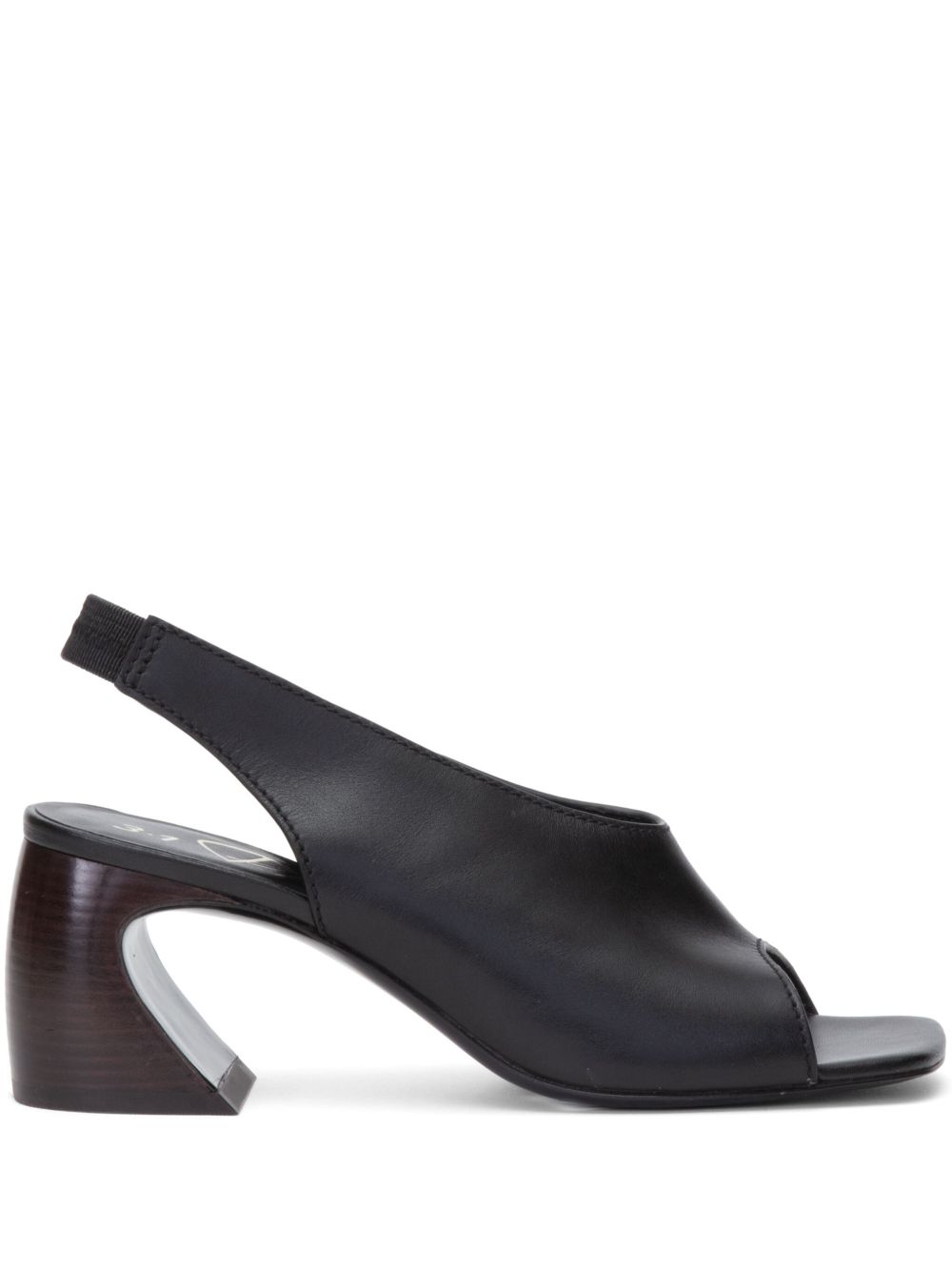 3.1 Phillip Lim 中跟裹踝凉鞋 - 黑色