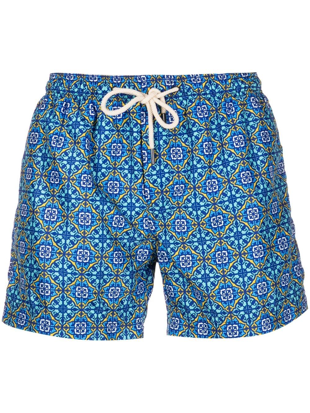 PENINSULA SWIMWEAR 图案印花泳裤 - 蓝色