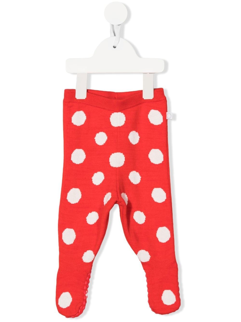 Stella McCartney Kids 斯特拉·麦卡特尼 波点针织打底裤 - 红色
