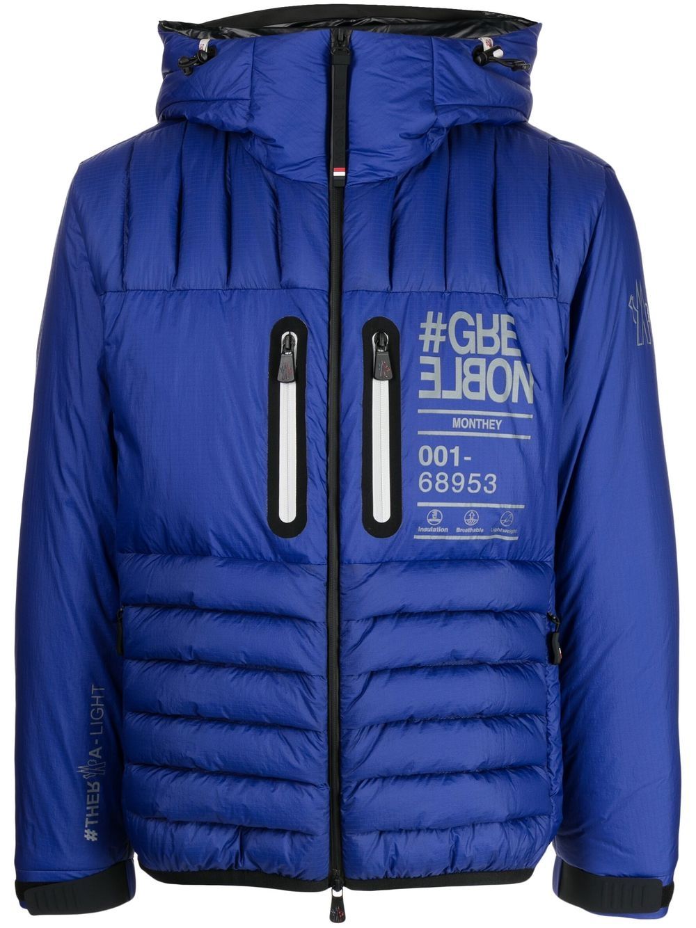 Moncler Grenoble Monthey 羽绒填充夹克 - 蓝色