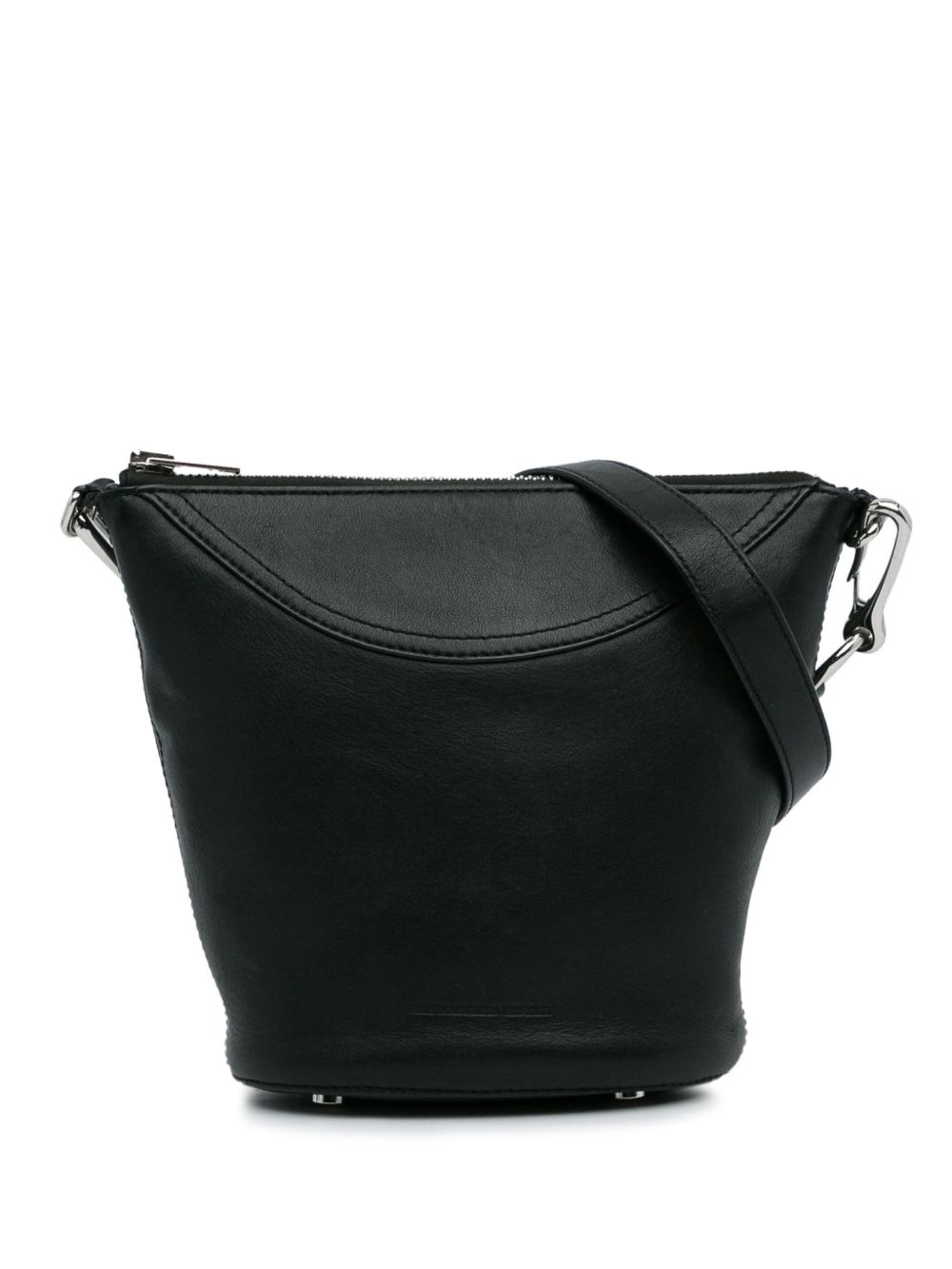 Pre-Owned Alexander Wang Ace 皮质斜挎包 - 黑色