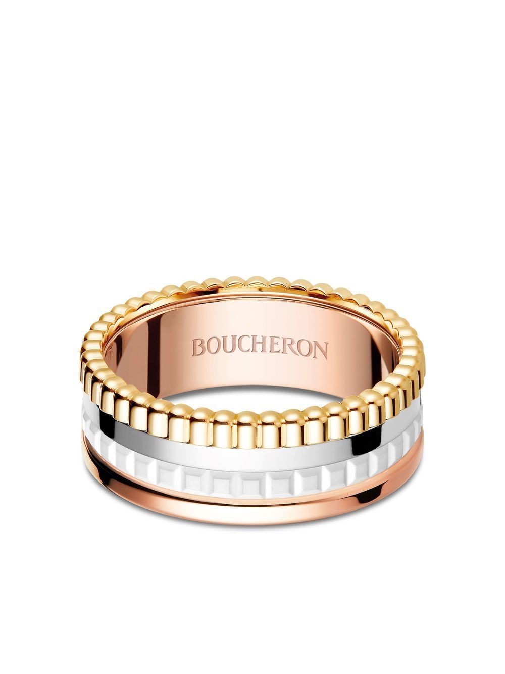 Boucheron Quatre White小号戒指 - 金色