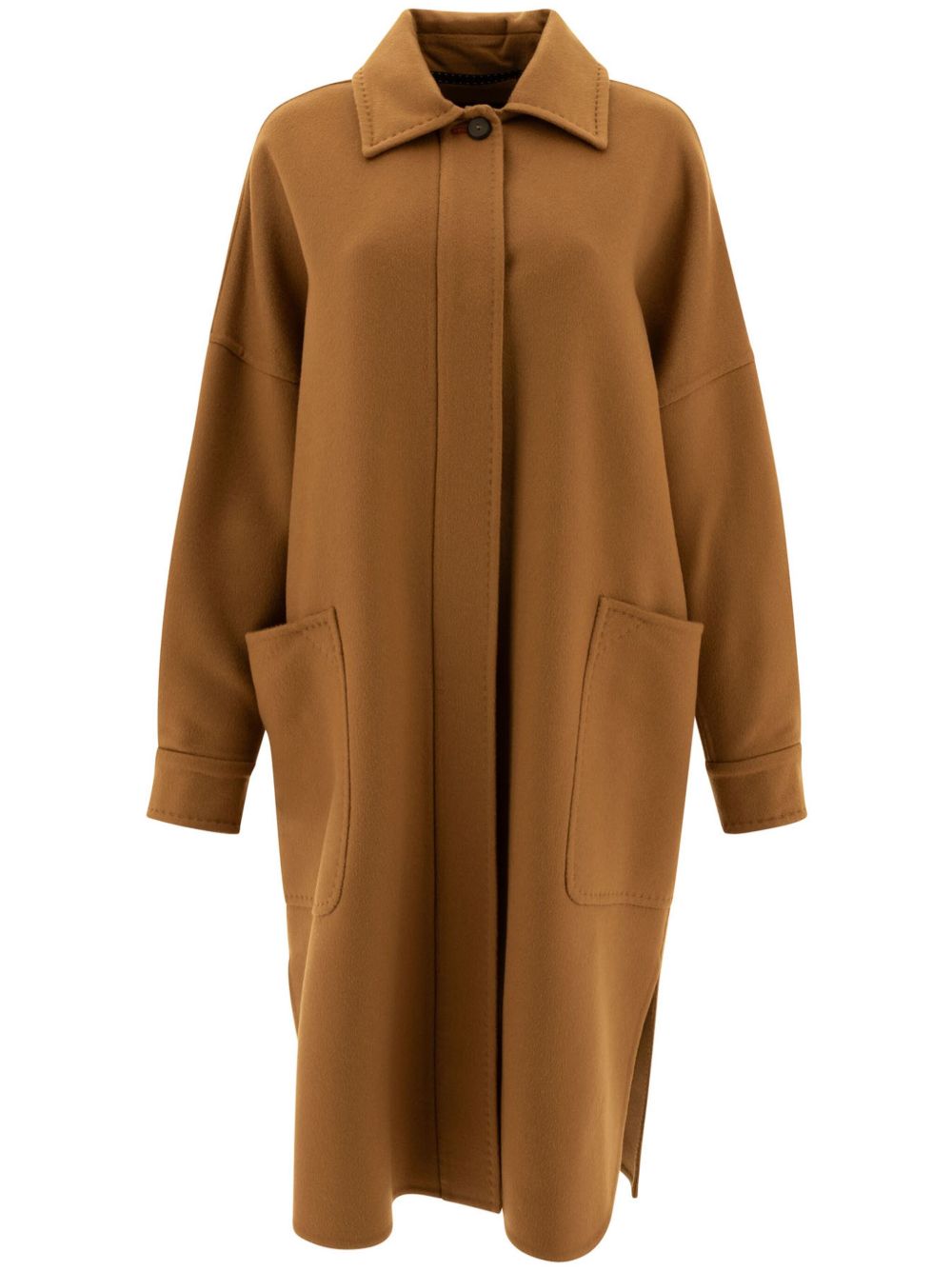 Max Mara 羊绒超大款外套 - 褐色