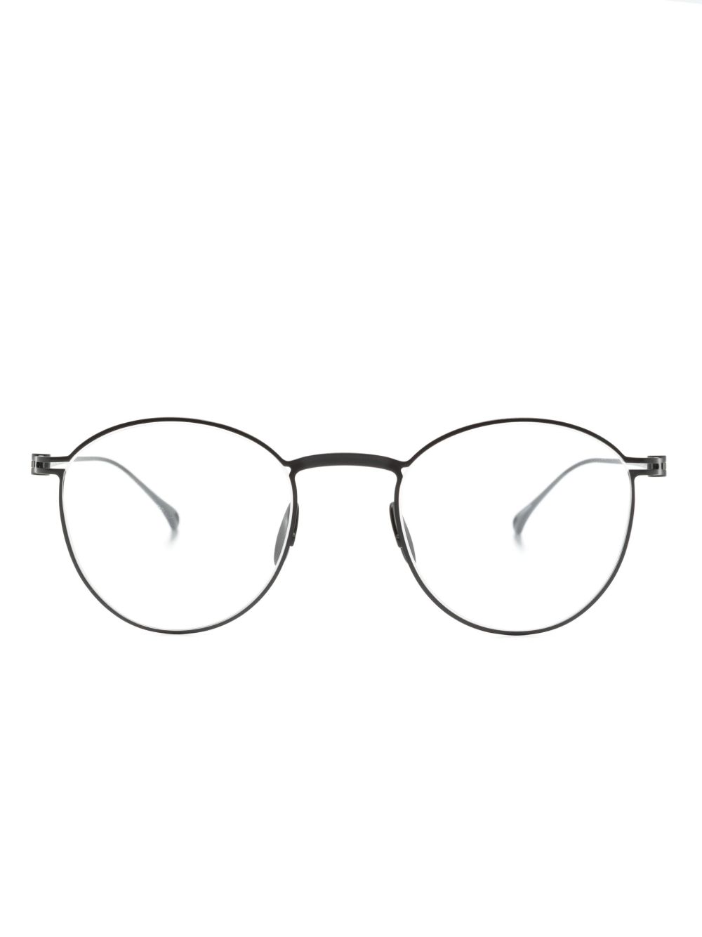 Giorgio Armani x Yuichi Toyama 圆框眼镜 - 黑色