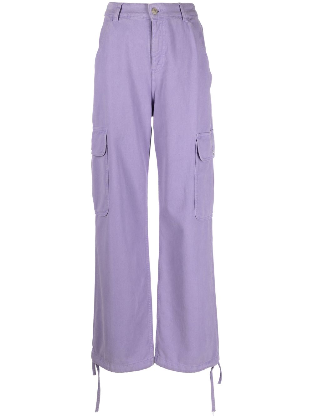 MOSCHINO JEANS 标贴棉工装裤 - 紫色