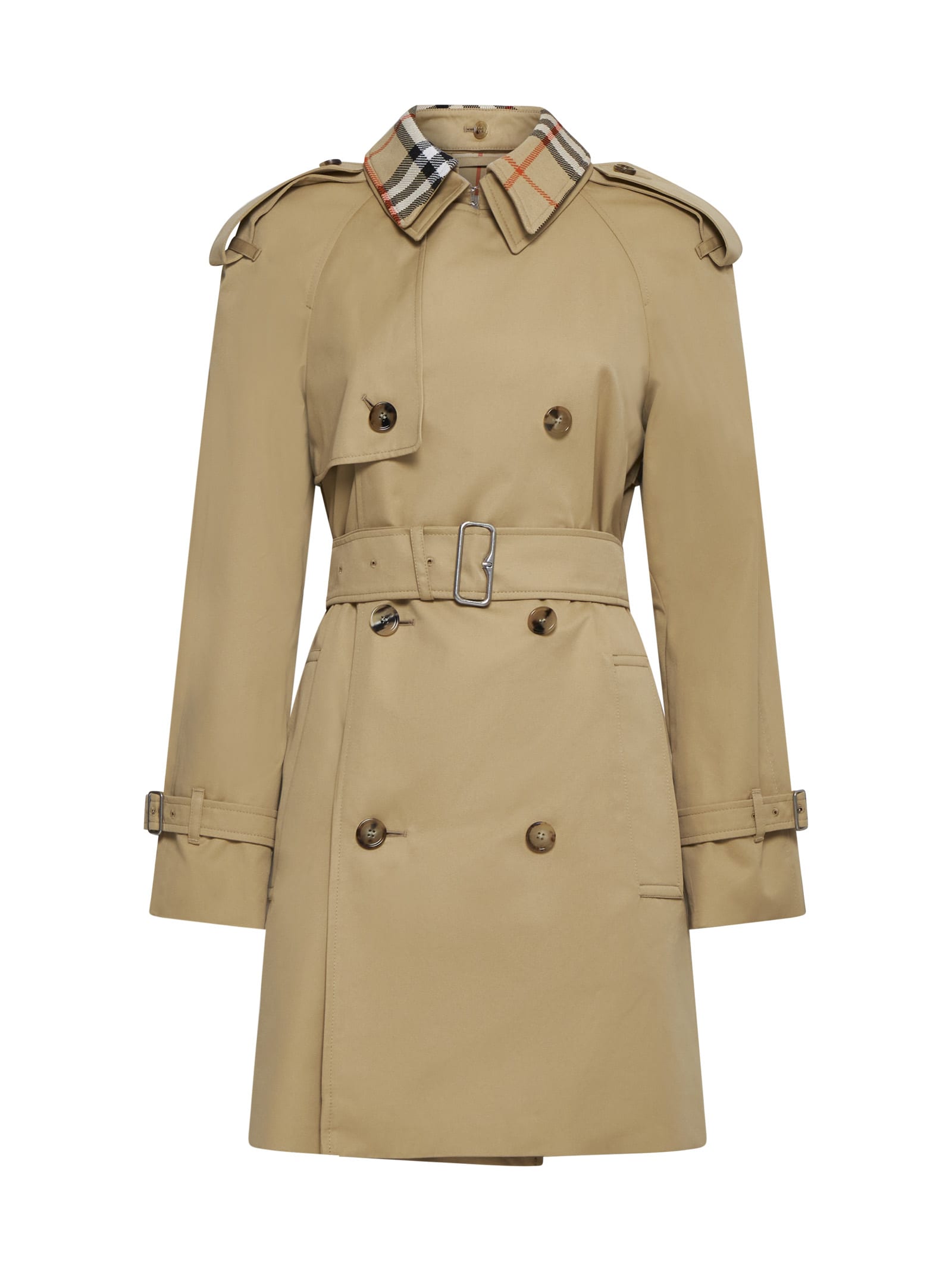 Burberry 格纹领雨衣