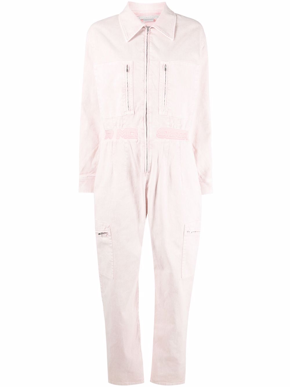 Stella McCartney 斯特拉·麦卡特尼 长袖拉链工装套装 - 粉色