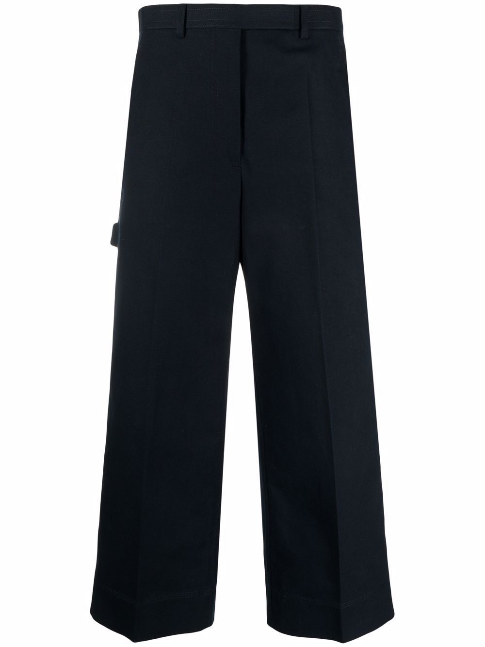 Thom Browne 露踝直筒裤 - 蓝色