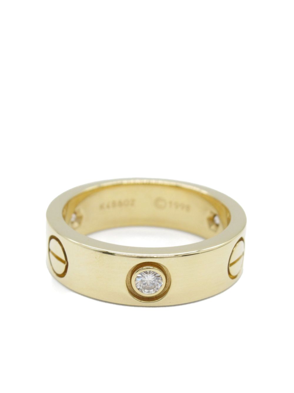 Cartier 18K黄金 Love 钻石戒指（2010年典藏款） - 金色