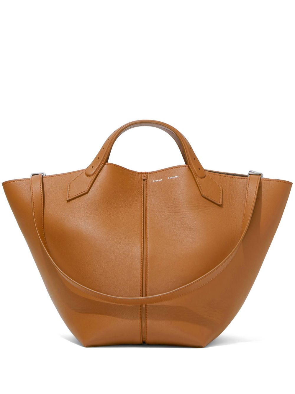 Proenza Schouler Chelsea 皮质大号托特包 - 褐色