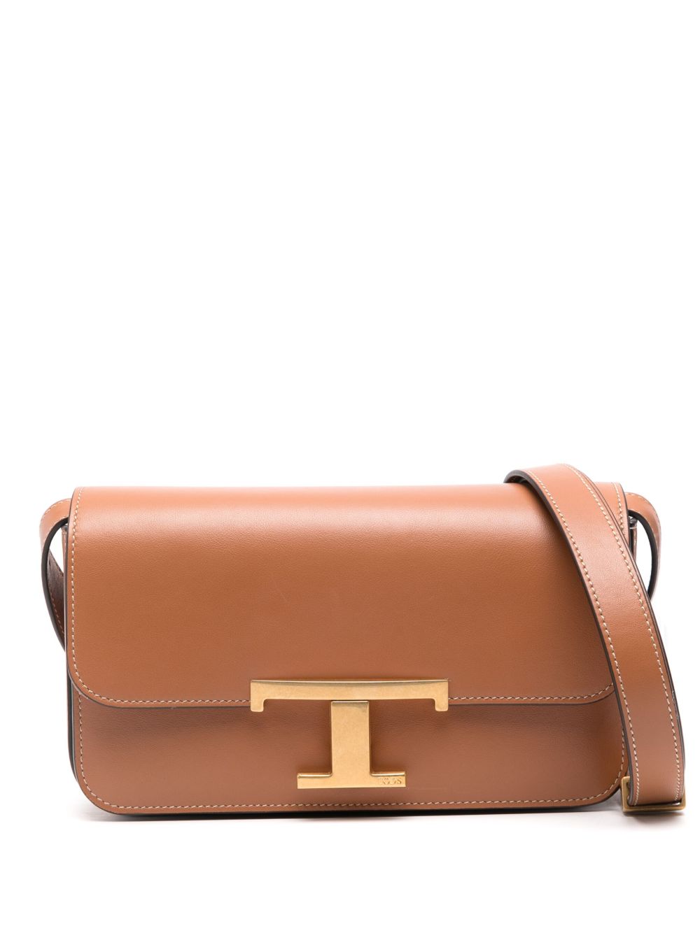 Tod's T Timeless 迷你斜挎包 - 褐色