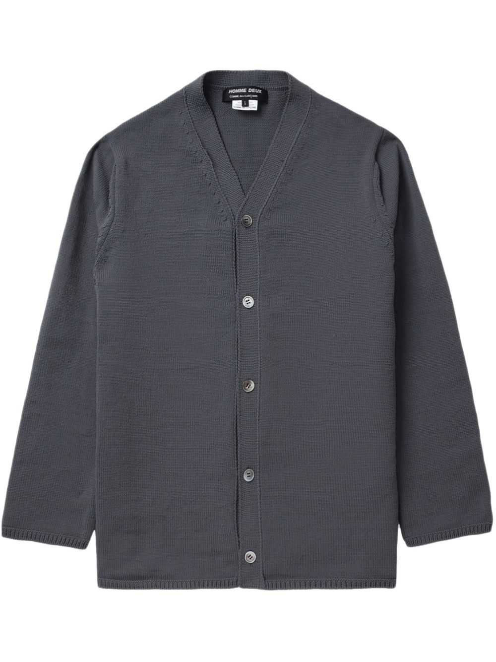 Comme des Garçons Homme Deux V领开衫 - 灰色
