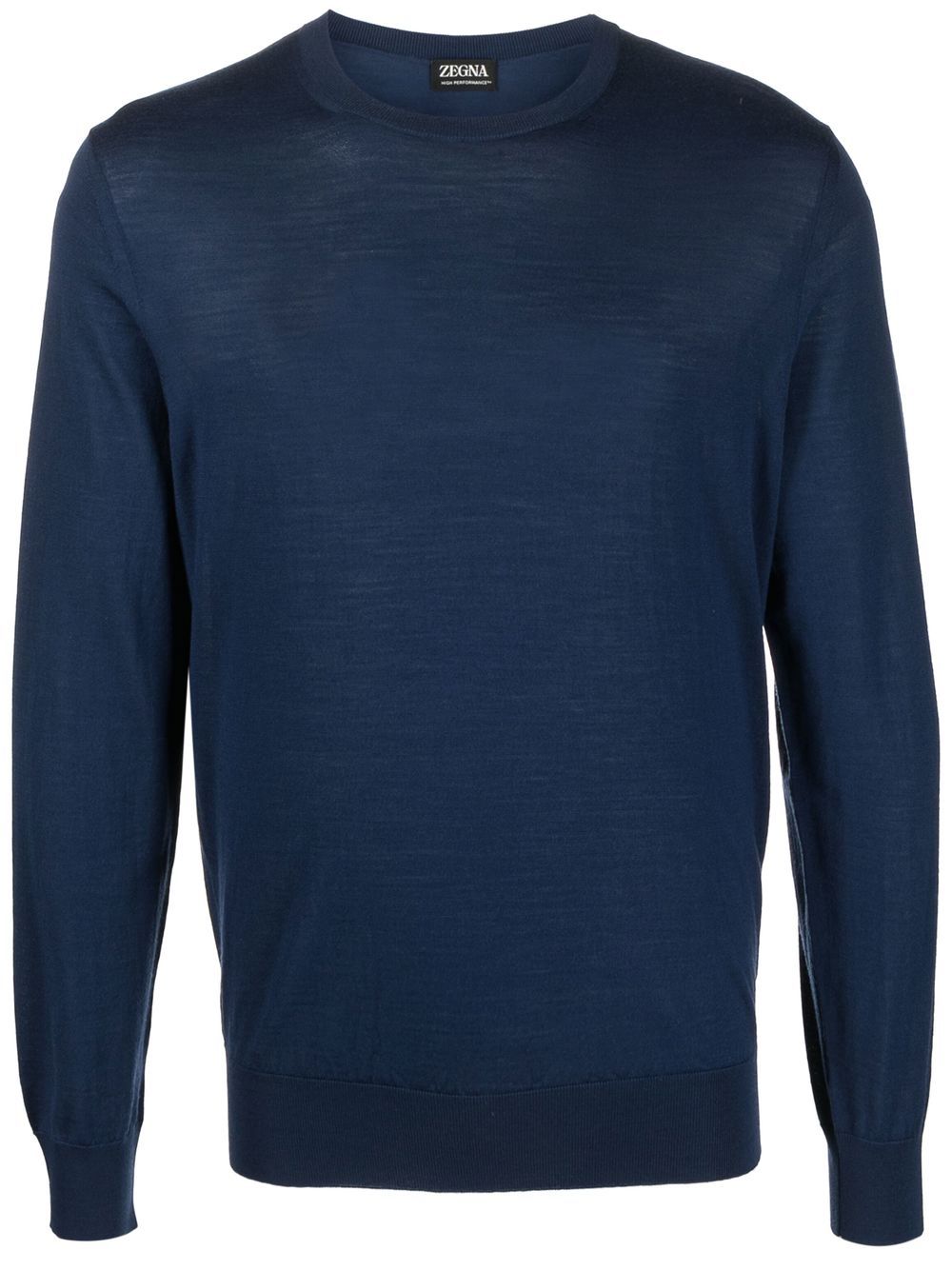 Zegna 密织羊毛毛衣 - 蓝色