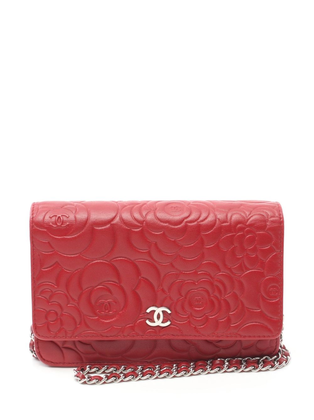 CHANEL Pre-Owned Camellia 单肩包（2013-2014年典藏款） - 红色