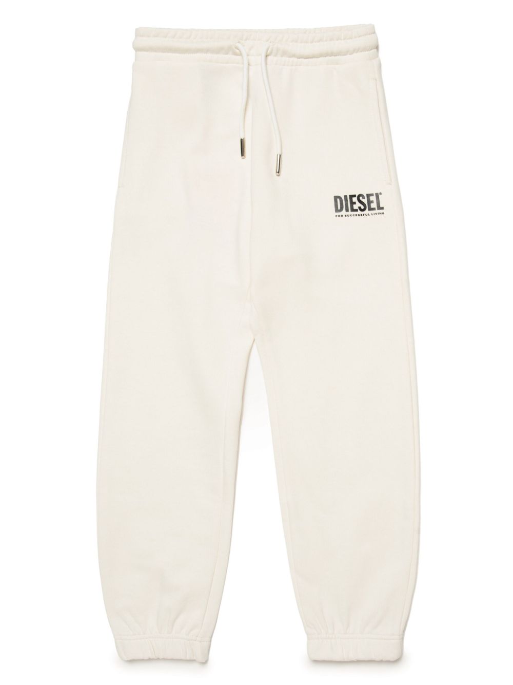 Diesel Kids logo印花棉运动裤 - 中性色