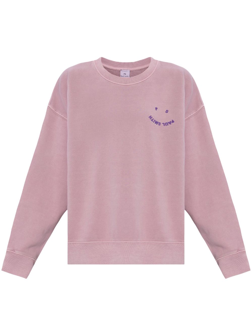 PS Paul Smith logo刺绣棉卫衣 - 粉色