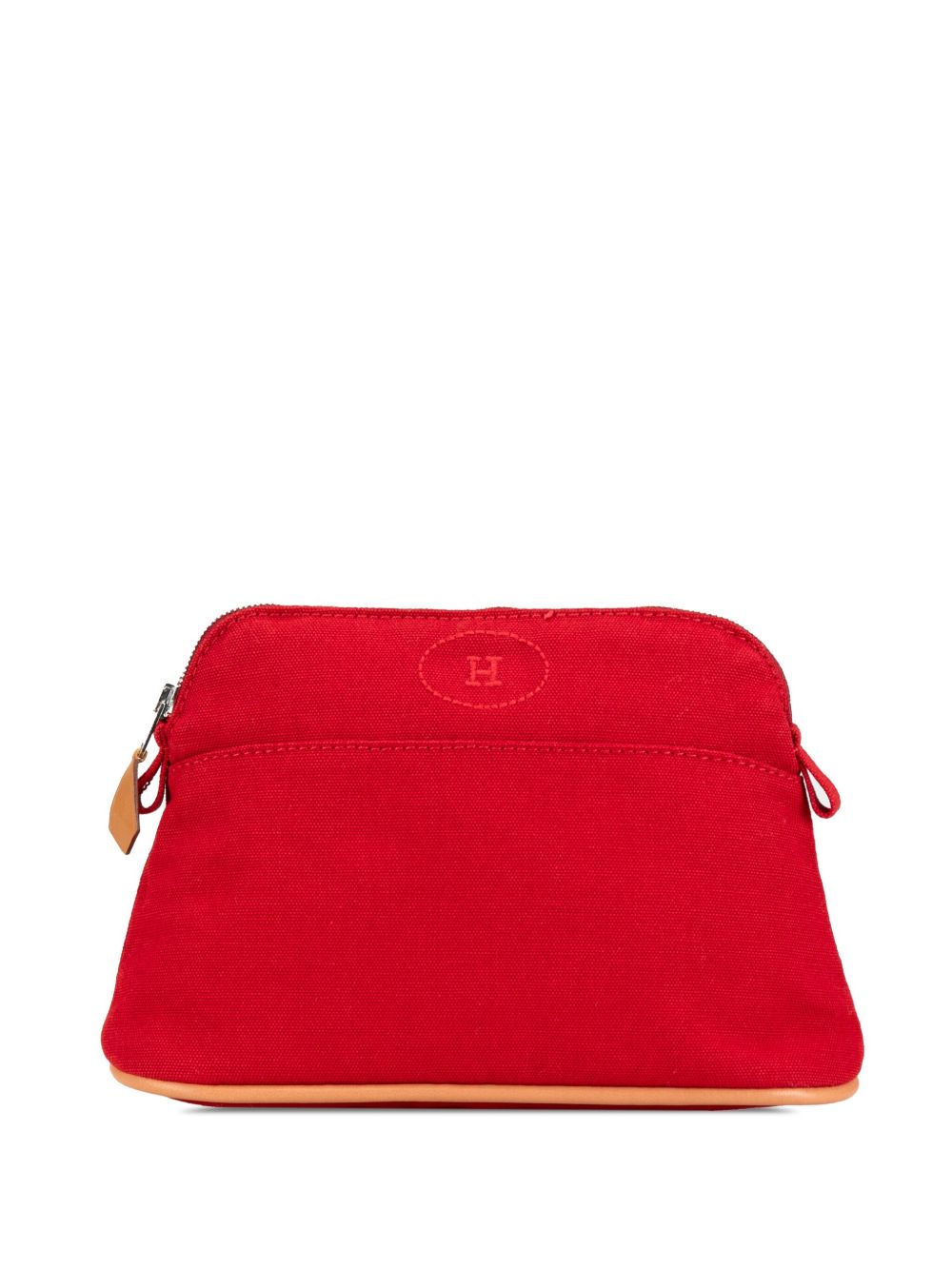 Hermès Pre-Owned Toile Bolide Case 迷你小袋（2020-2024年典藏款） - 红色