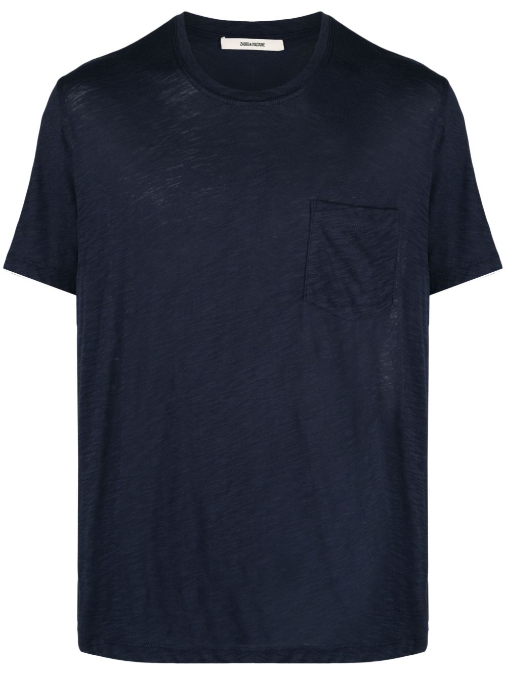 Zadig&Voltaire Stockholm 植绒骷髅头图案棉T恤 - 蓝色