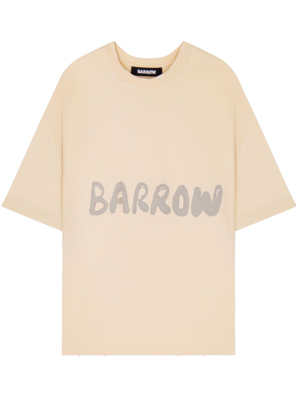 BARROW logo印花T恤 - 中性色