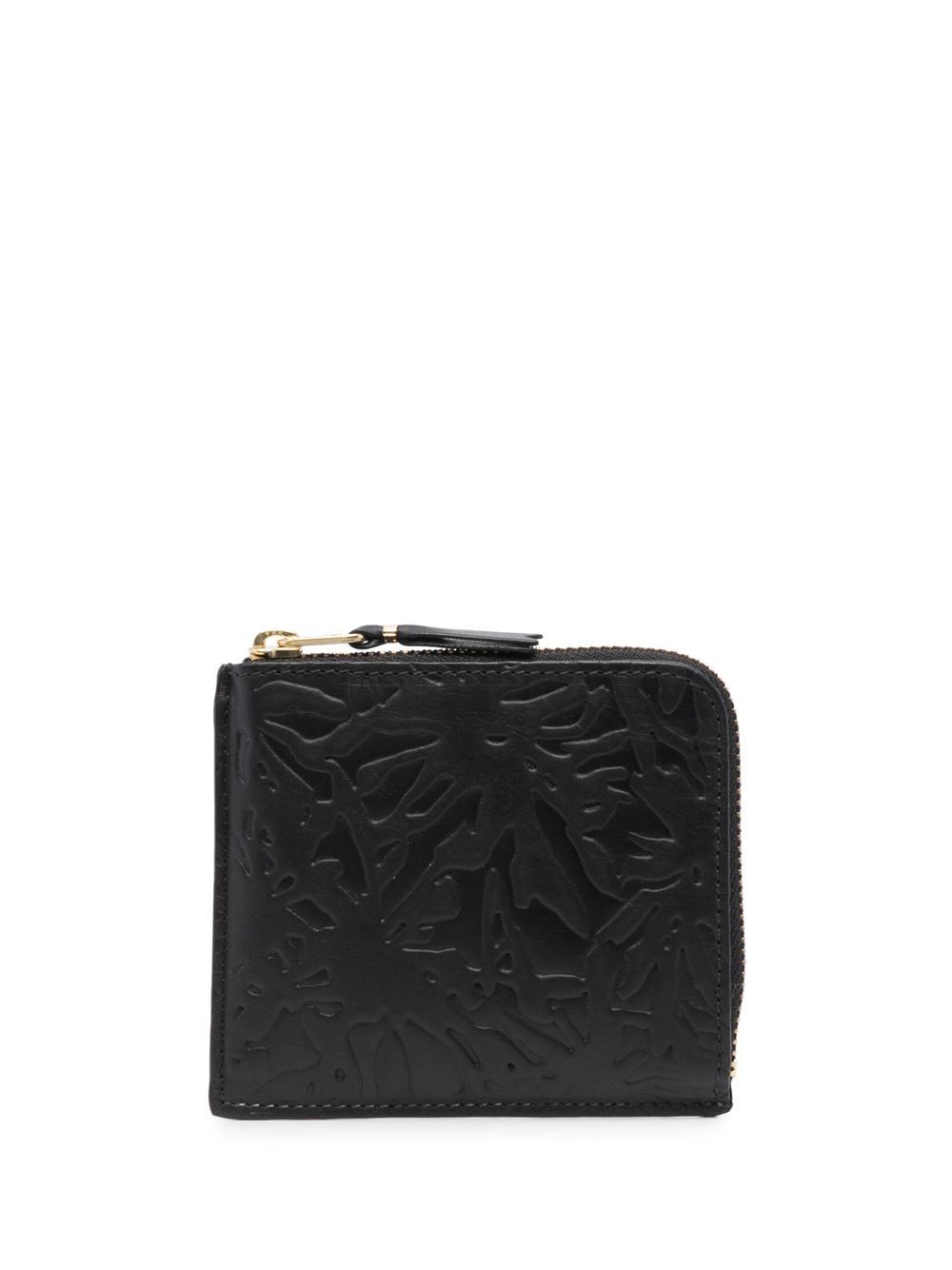 Comme Des Garçons Wallet 压纹图案钱包 - 黑色
