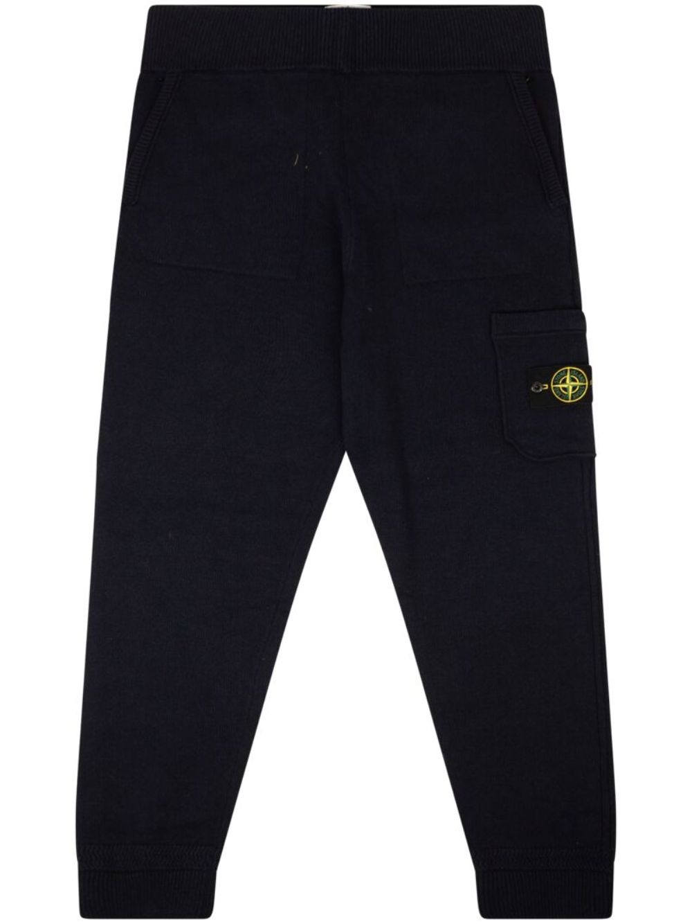 Stone Island 罗盘徽章平纹针织运动裤 - 蓝色