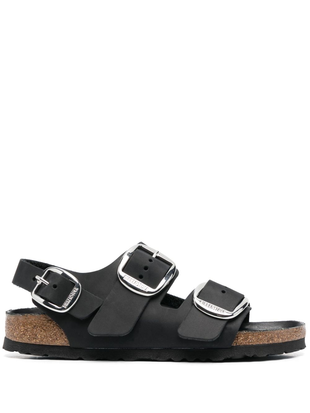 Birkenstock Milano 裹踝扣环凉鞋 - 黑色